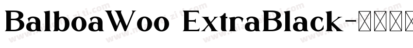 BalboaWoo ExtraBlack字体转换